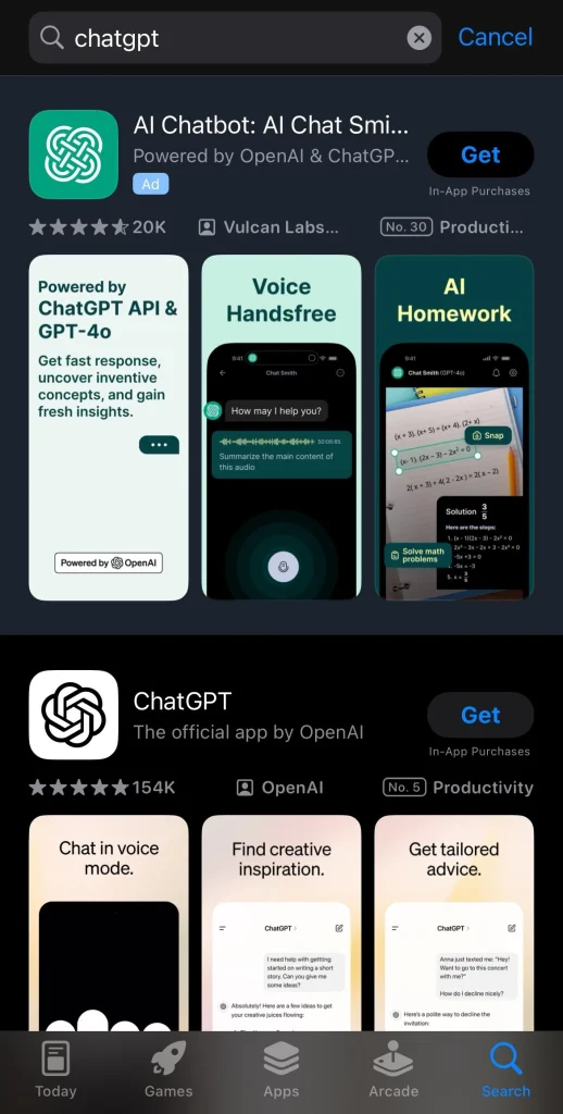 App Store - Chatgpt