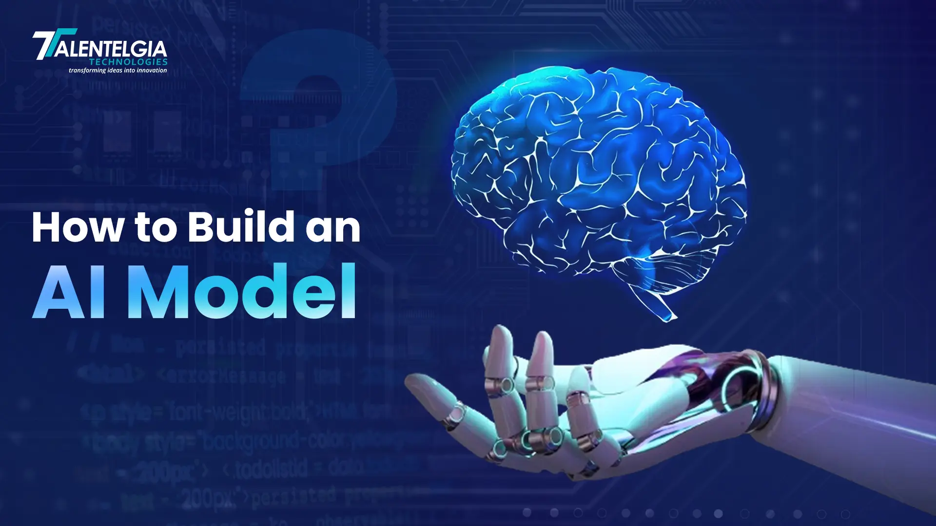 How to Build an AI model