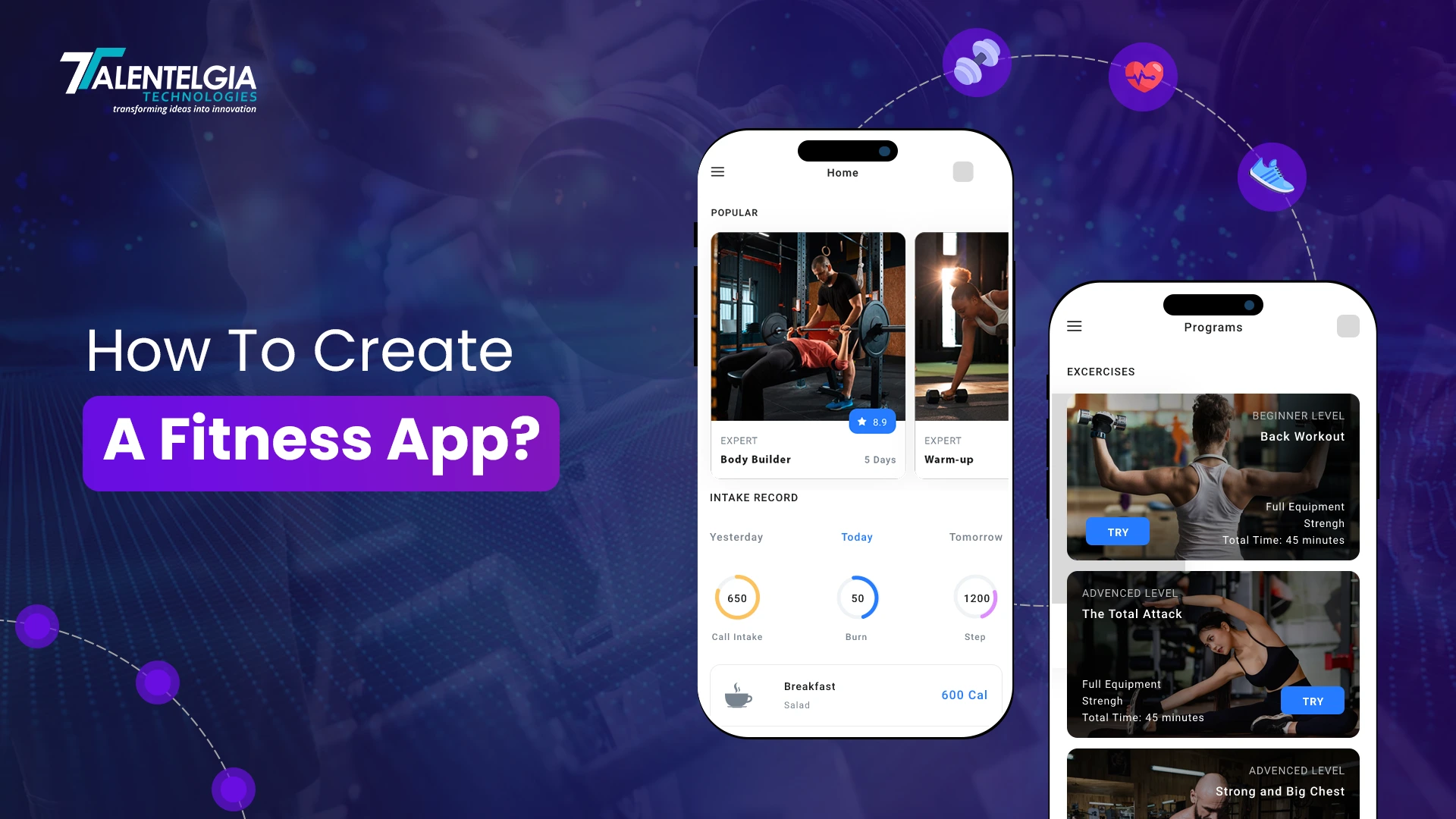 How to create a fitness App