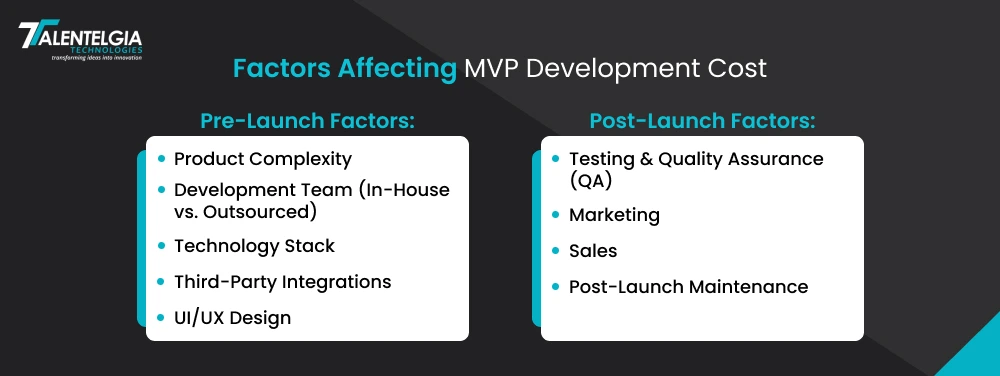 Factors Affecting MVP Cost